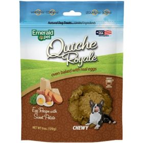 Emerald Pet Quiche Royal Sweet Potato Treat for Dogs - 6 oz