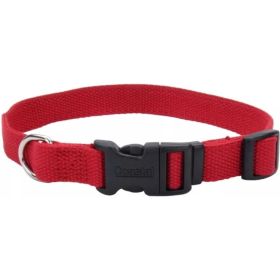 Coastal Pet New Earth Soy Adjustable Dog Collar Cranberry - 18-26"L x 1"W