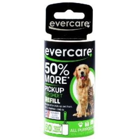 Evercare Pet Hair Adhesive Roller Refill Roll - 60 Sheets - (29.8' Long x 4" Wide)
