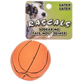 Rascals Latex Basketball Dog Toy - 2.5" Diameter