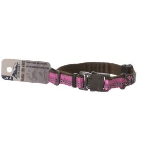 K9 Explorer Reflective Adjustable Dog Collar - Rosebud - 8"-12" Long x 5/8 Wide