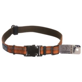 K9 Explorer Reflective Adjustable Dog Collar - Campfire Orange - 26" Long x 1" Wide