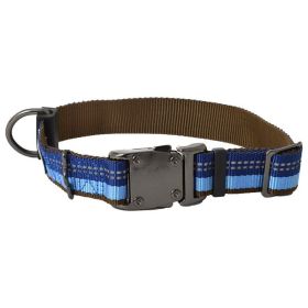 K9 Explorer Sapphire Reflective Adjustable Dog Collar - 12"-18" Long x 1" Wide