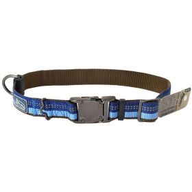 K9 Explorer Sapphire Reflective Adjustable Dog Collar - 18"-26" Long x 1" Wide