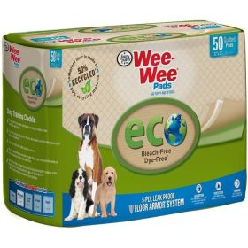 Four Paws Wee-Wee Pads - Eco - 50 Pack - (22"L x 23"W)