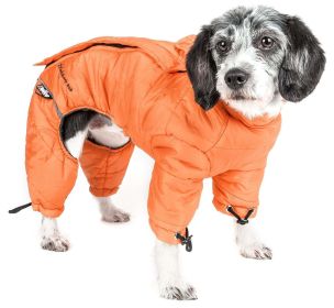 Helios Thunder-crackle Full-Body Waded-Plush Adjustable and 3M Reflective Dog Jacket (size: large)