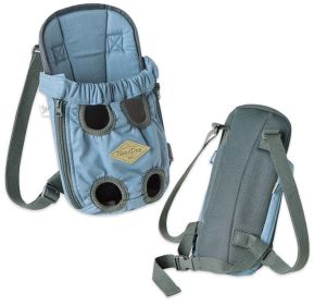 Touchdog 'Wiggle-Sack' Fashion Designer Front and Backpack Dog Carrier (Color: Blue)