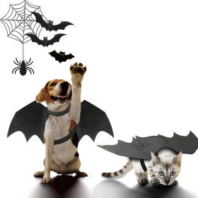 Halloween Pet Bat Wings Costume Cat and Dogs (size: S/M)